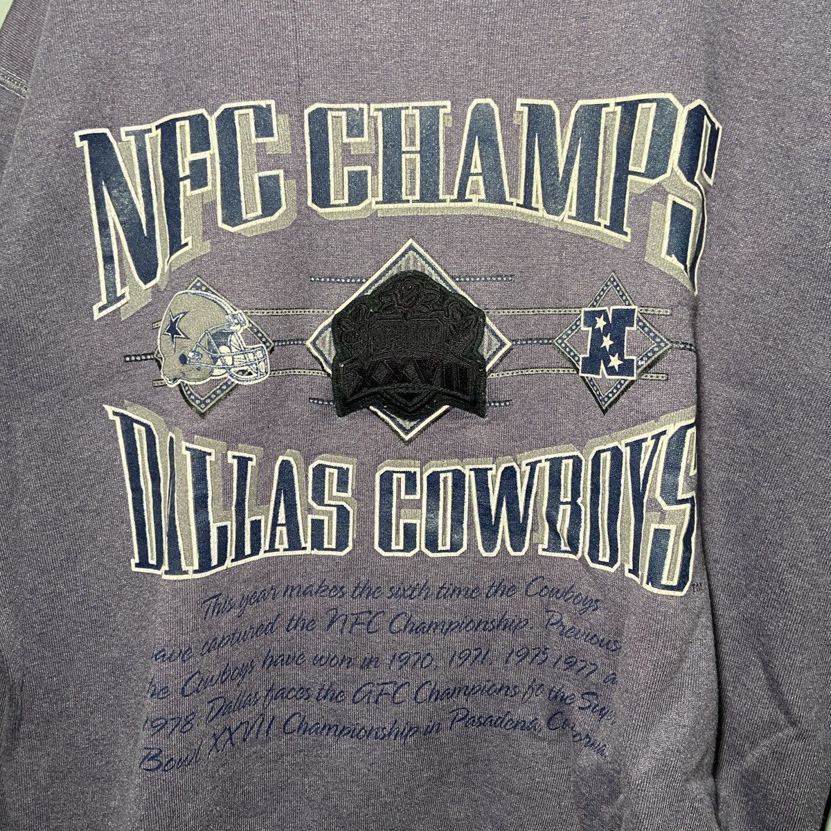 NFL × Nutmeg × Vintage Vintage Super Bowl XXVII NFC Dallas Cowboys Sweatshirt L Size US L / EU 52-54 / 3 - 2 Thumbnail