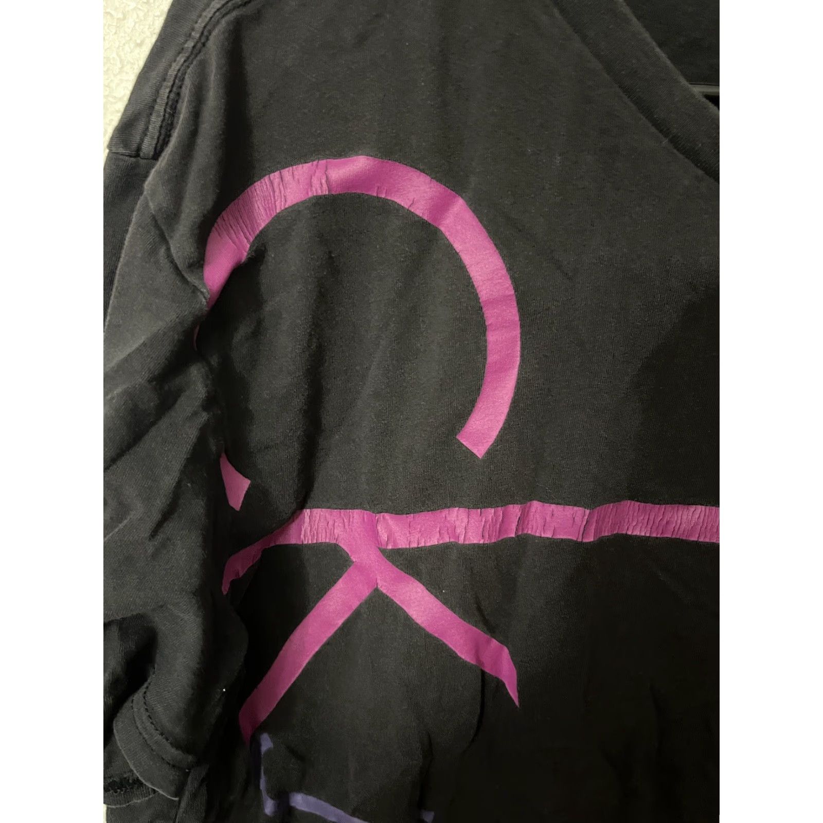 Vintage Calvin Klein Jeans Men Black Graphic Tee Short Sleeve Tee Large Logo Distressed Size 36" / US 14 / IT 50 - 3 Thumbnail