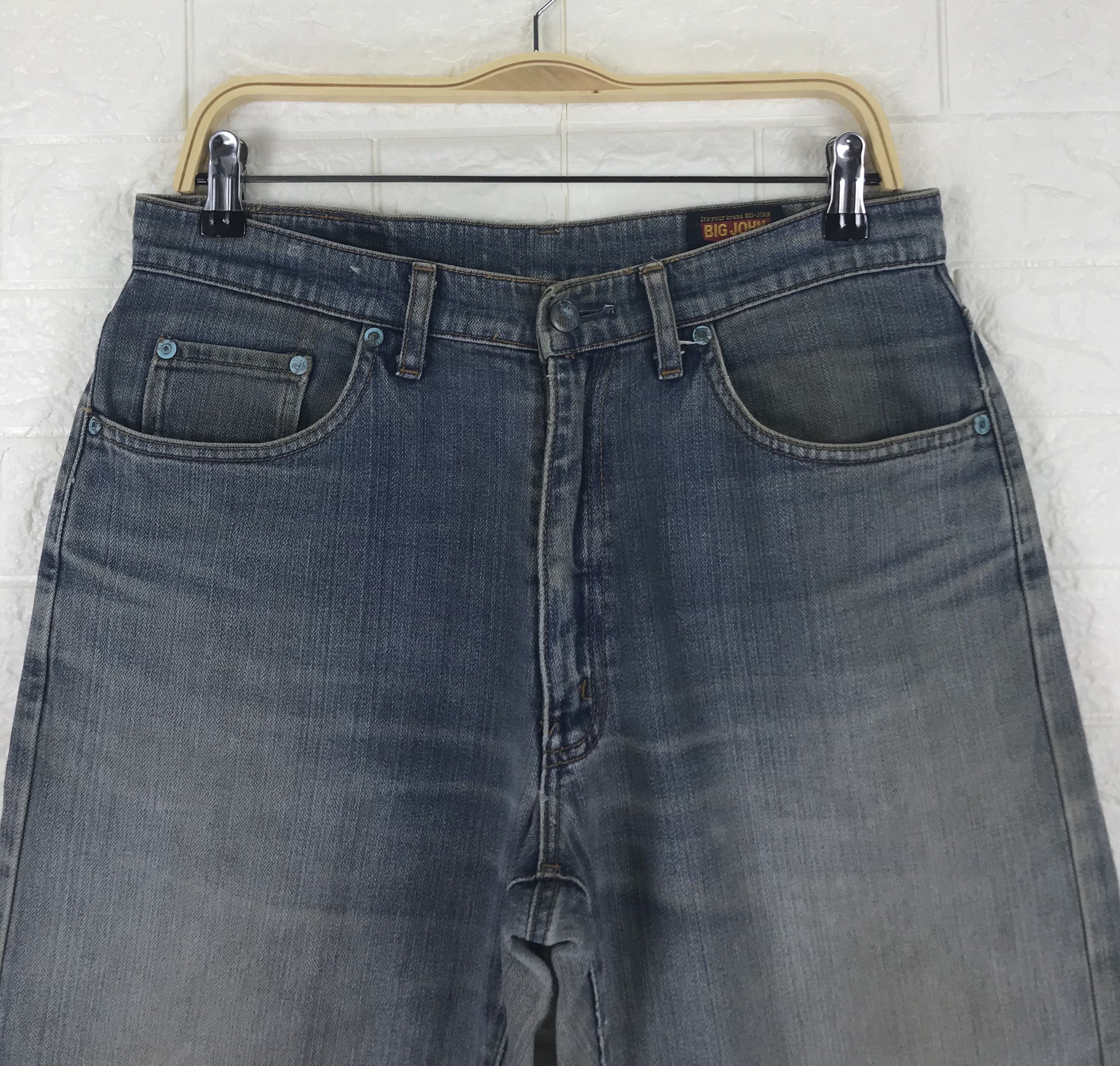 Big John Vintage Big John Faded Blue Jeans Distressed Denim Size US 32 / EU 48 - 2 Thumbnail