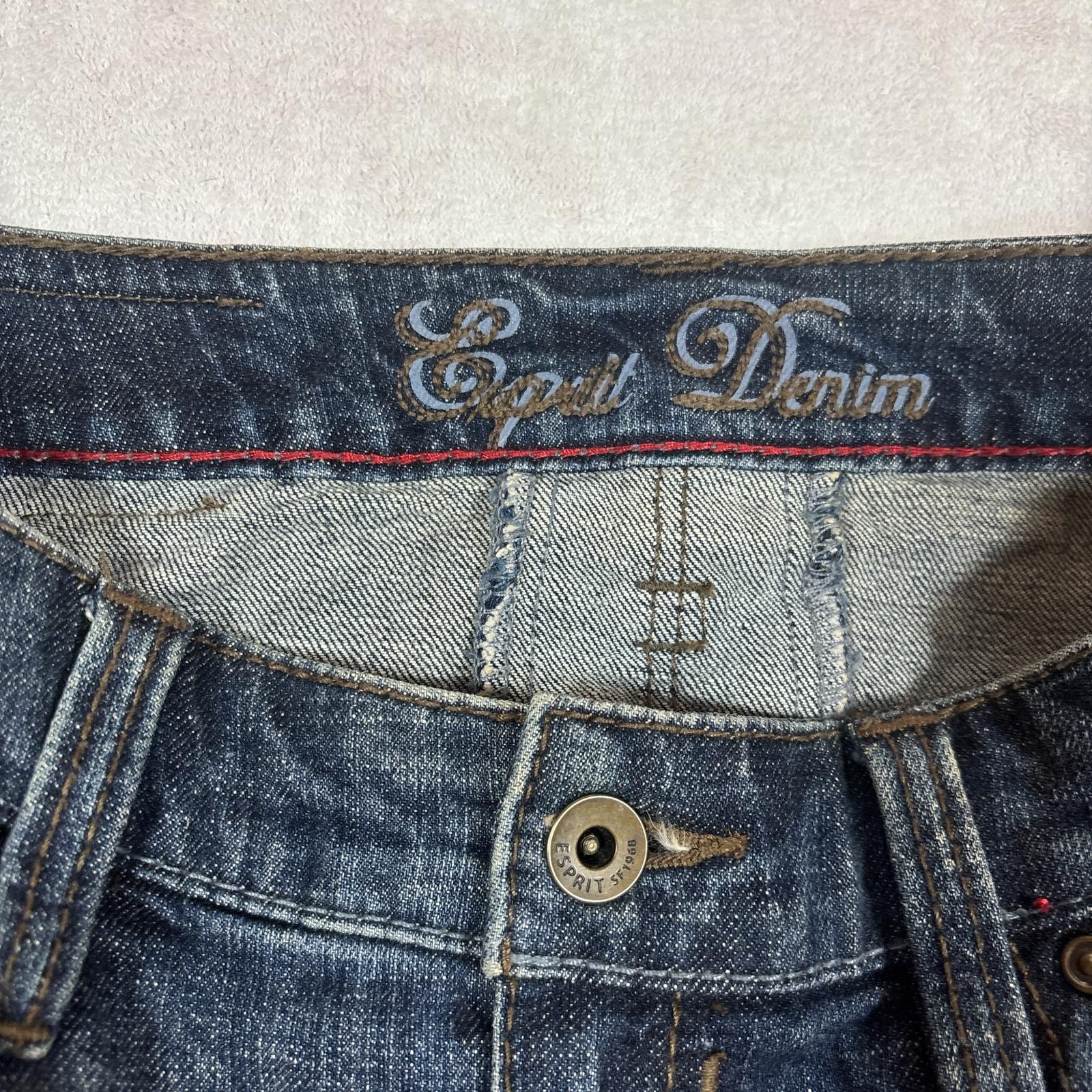Esprit vintage denim low rise midi skirt Size 30" / US 8 / IT 44 - 6 Thumbnail