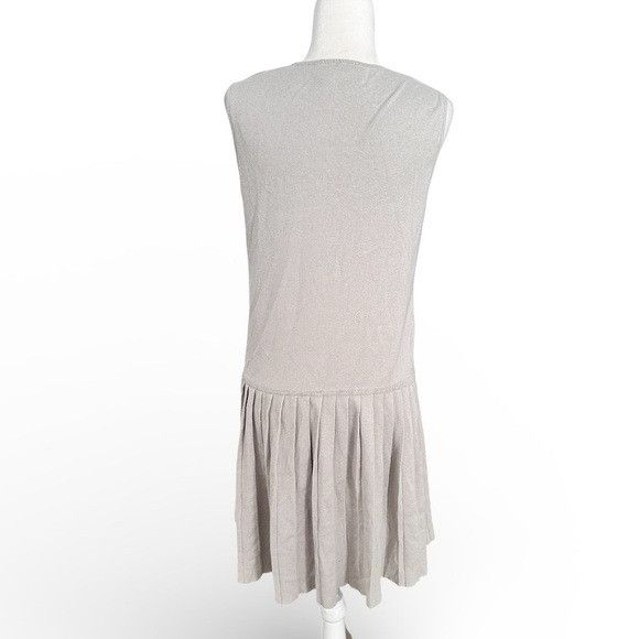 Vintage Vintage Beige Button-Up Knit Cardigan and Drop Waist Pleated Size M / US 6-8 / IT 42-44 - 4 Thumbnail