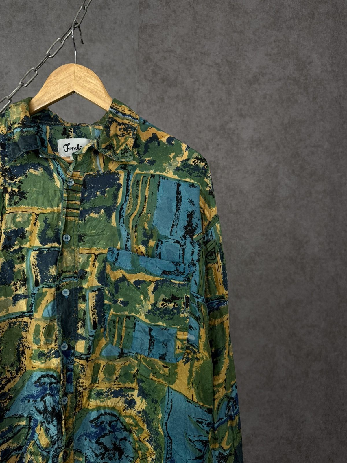 Vintage Art Crazy Hawaiian vintage silk shirt Size US XL / EU 56 / 4 - 2 Thumbnail