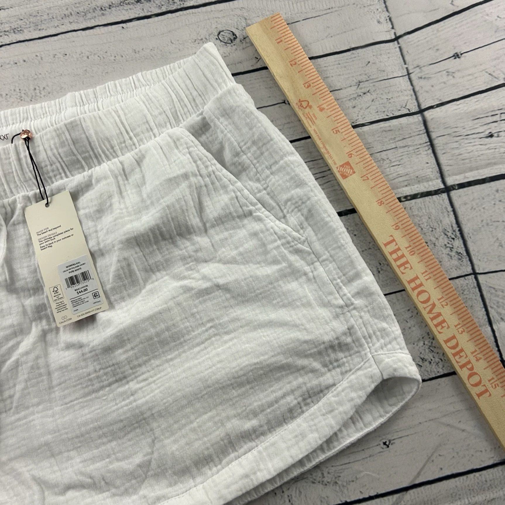 Vintage Calia Carrie Underwood HR Dolphin Beach Shorts Women's XXL White Beach Shorts Nike? Size 40" / US 18 - 4 Thumbnail