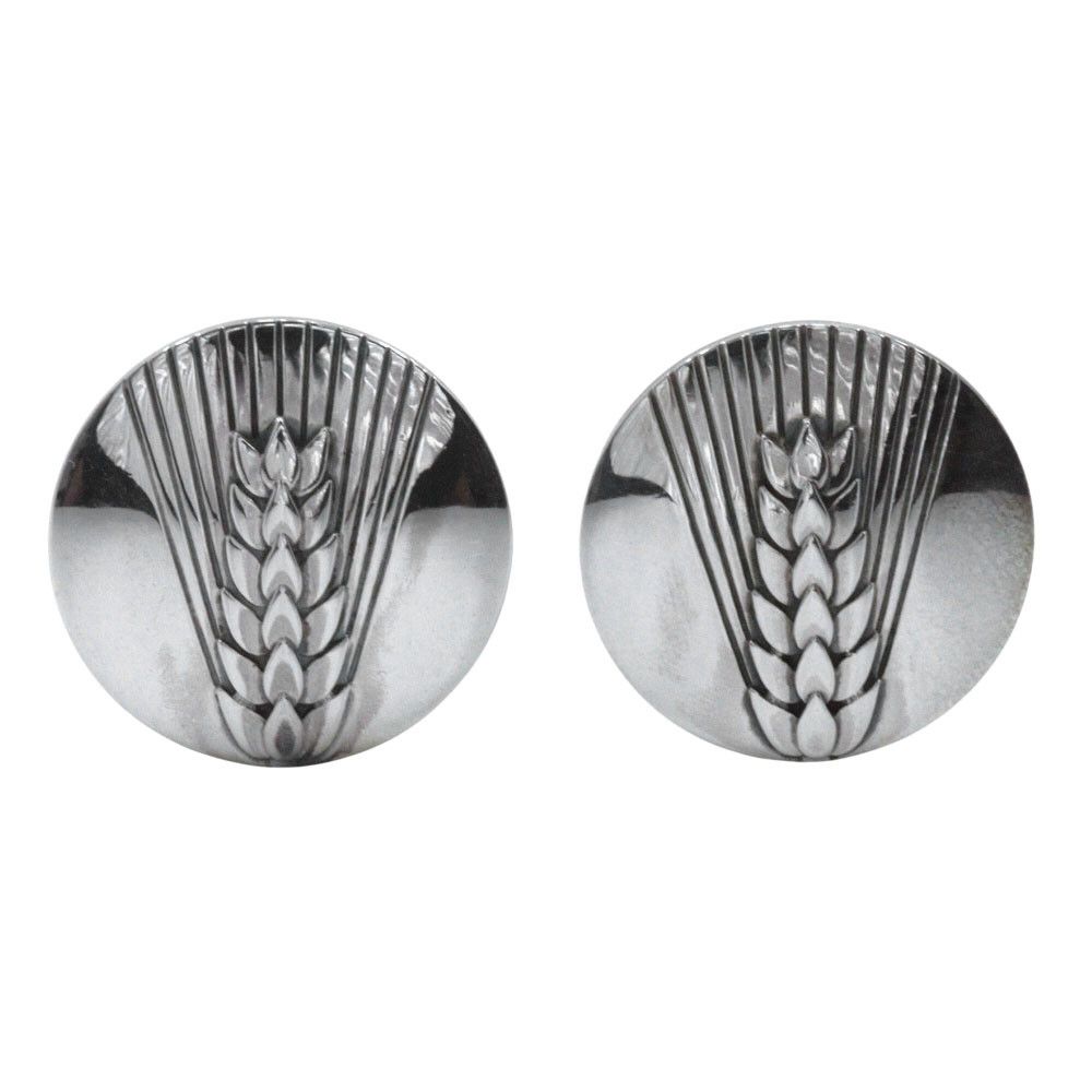 Other Other Georg Jensen Wheat Ear Silver 925 Cufflinks Metal Cufflinks 78B DUTY FREE for USA Size ONE SIZE - 1 Thumbnail