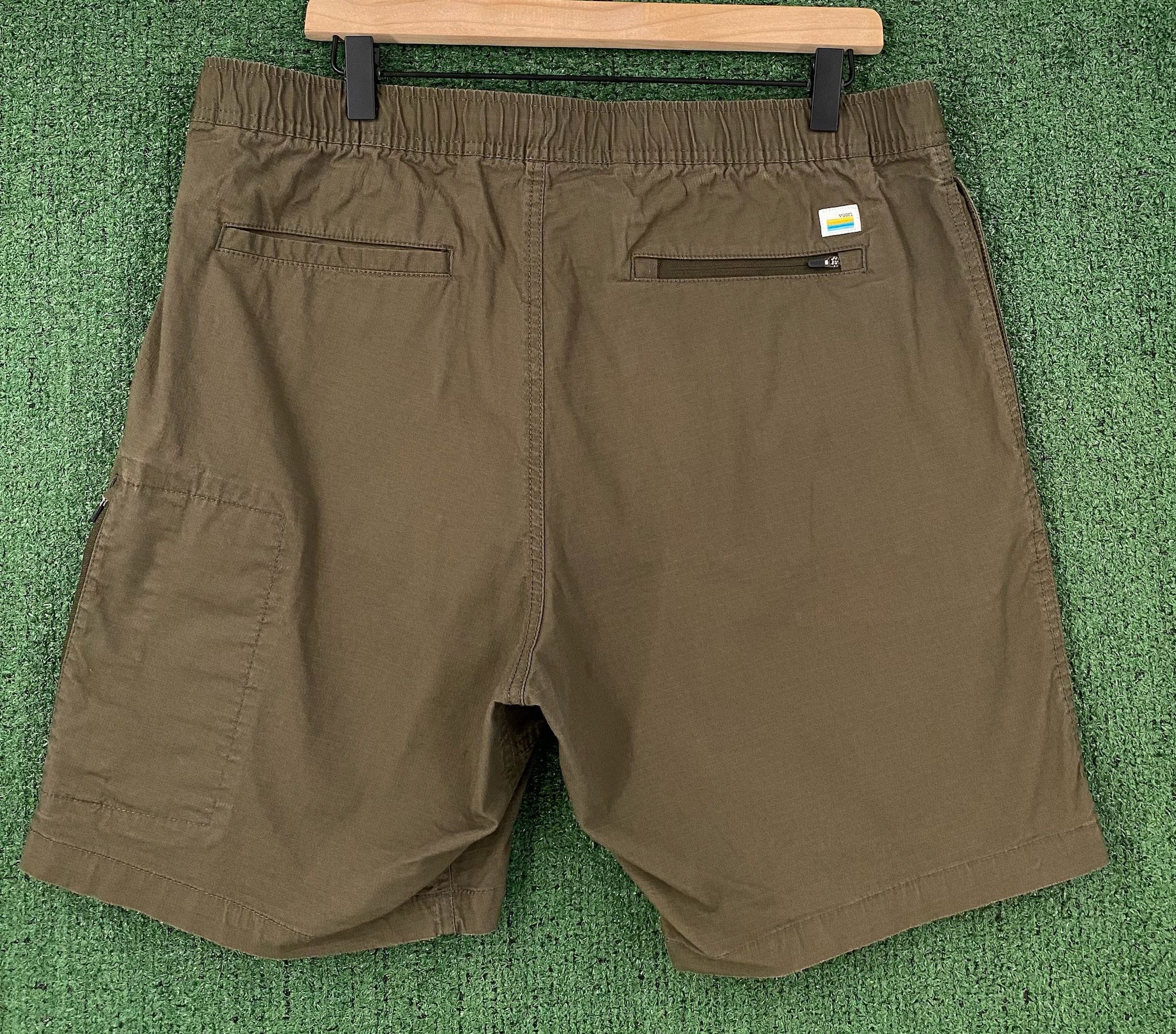Vuori Vuori Ripstop Organic Cotton Blend Olive Green Shorts XL Size US 38 / EU 54 - 4 Thumbnail