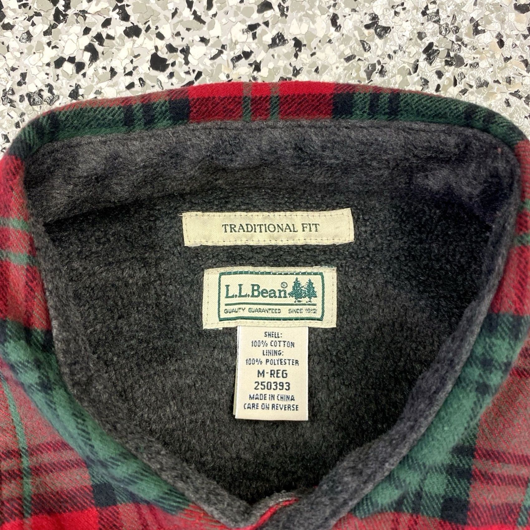 Vintage VINTAGE L.L. Bean Flannel Shirt Jacket Shirt Plaid M Green Button-Up Lined Men Regular 26.5in Chest USA Trendy Fall Winter Spring Summer Size US M / EU 48-50 / 2 - 2 Thumbnail
