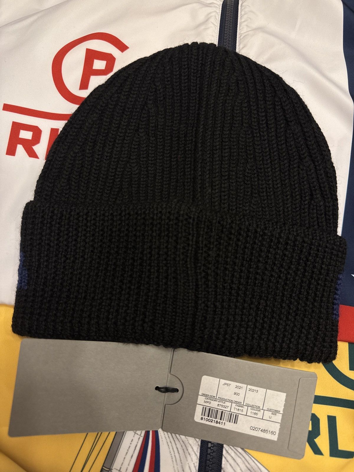 Balenciaga Balenciaga Logo Wool Beanie Black Blue Size ONE SIZE - 2 Thumbnail