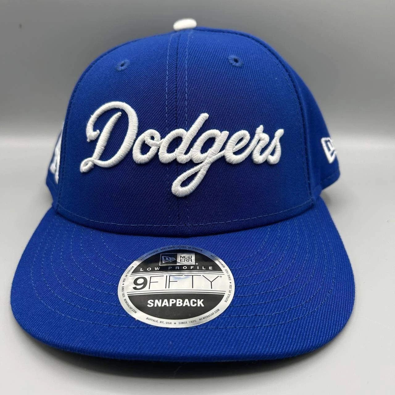 New Era Los Angeles LA Dodgers Felt Hat Men Blue Gray Snap Back Cap Size ONE SIZE - 1 Thumbnail