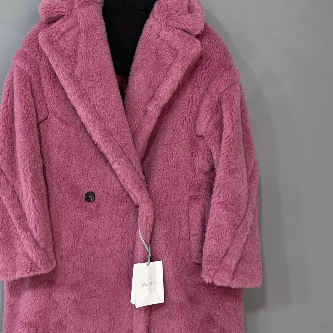 Max Mara MaxMara dusty pink long teddy coat size S Size S / US 4 / IT 40 - 1 Thumbnail
