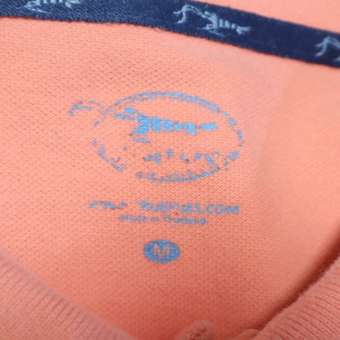 Vintage True Flies Polo Shirt Pink Men's M Pique Cotton Solid Shirt ShortSleeve Collared Regular Fit Vintage No Size US M / EU 48-50 / 2 - 5 Thumbnail