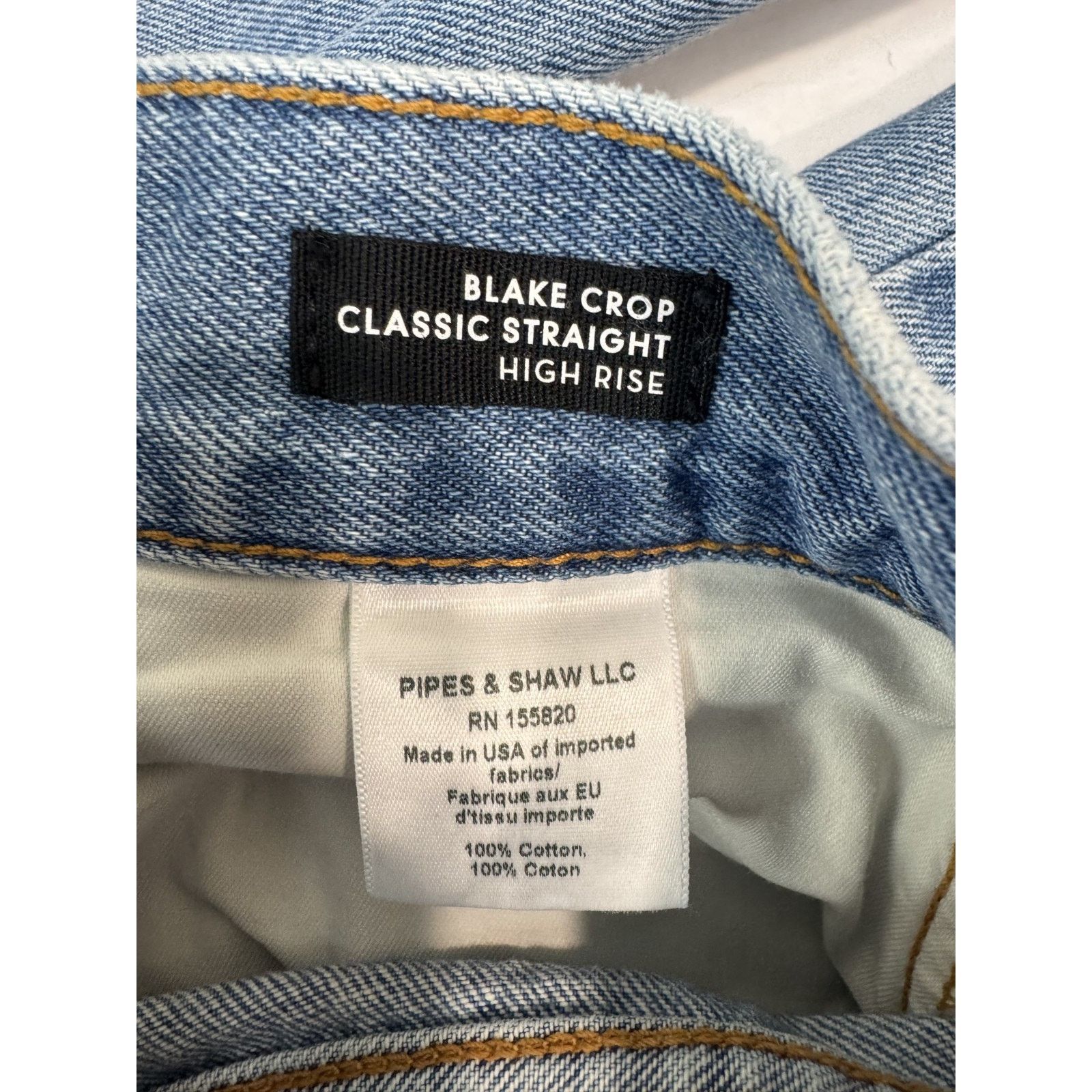 Veronica Beard Veronica Beard Blake Crop Classic Straight High Rise Jean 31 Size 31" - 9 Thumbnail