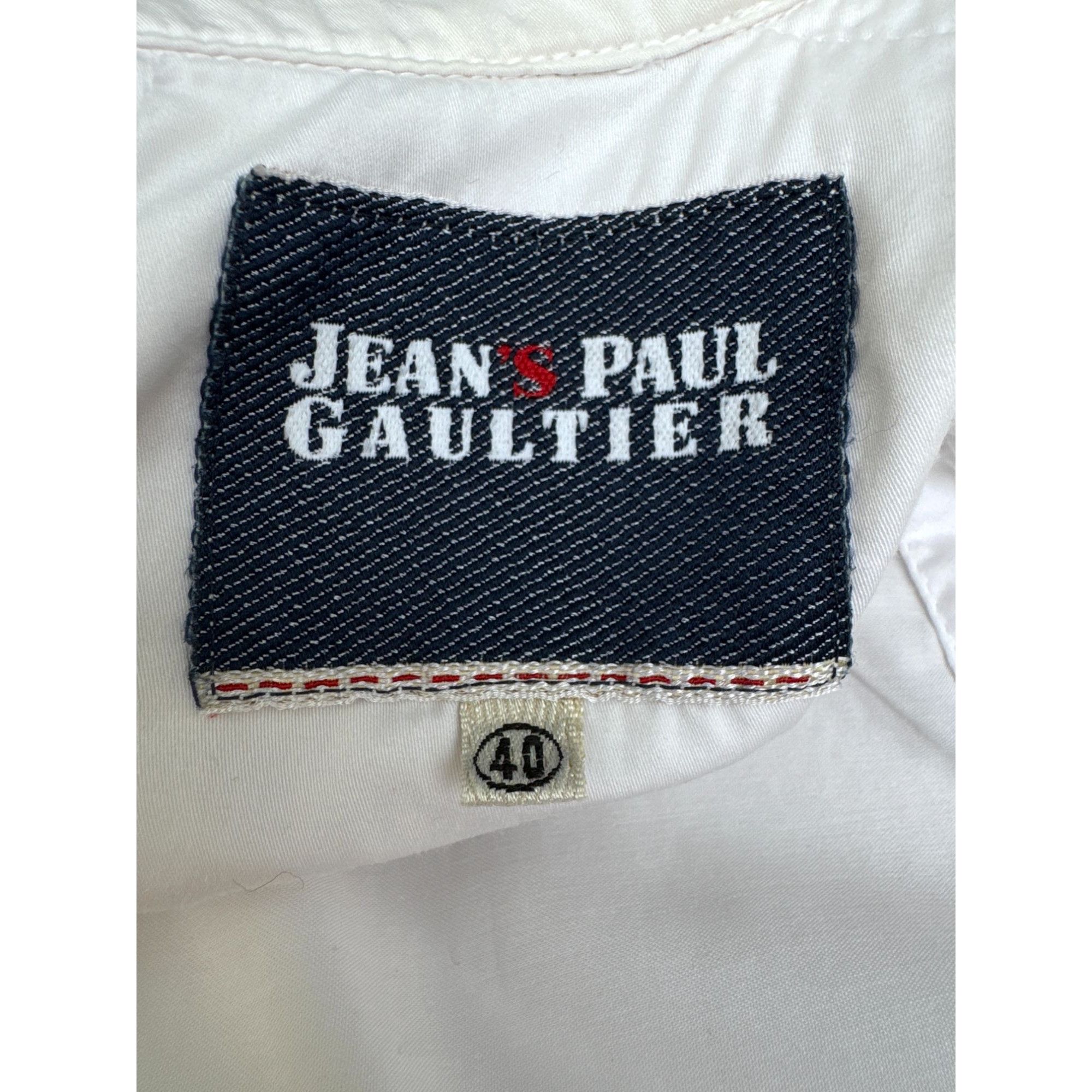 Jean Paul Gaultier White Cotton Cropped Jacket Size M / US 6-8 / IT 42-44 - 7 Thumbnail