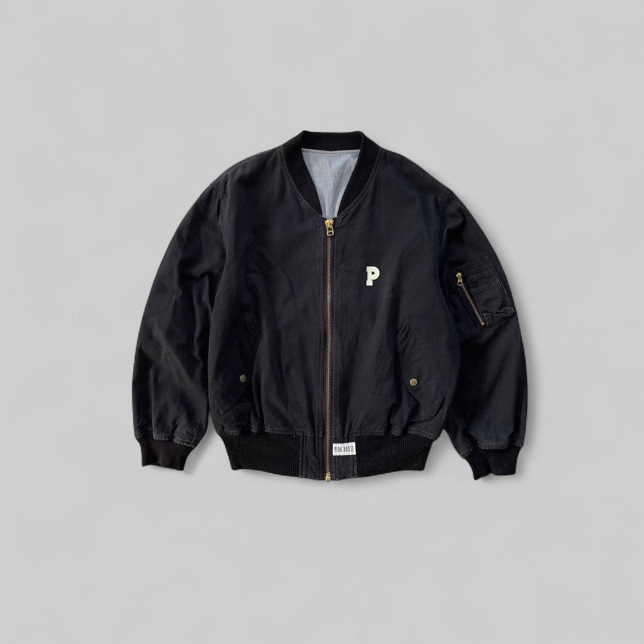 🔥Vintage Pink House Japan Logo Flight Bomber Jacket