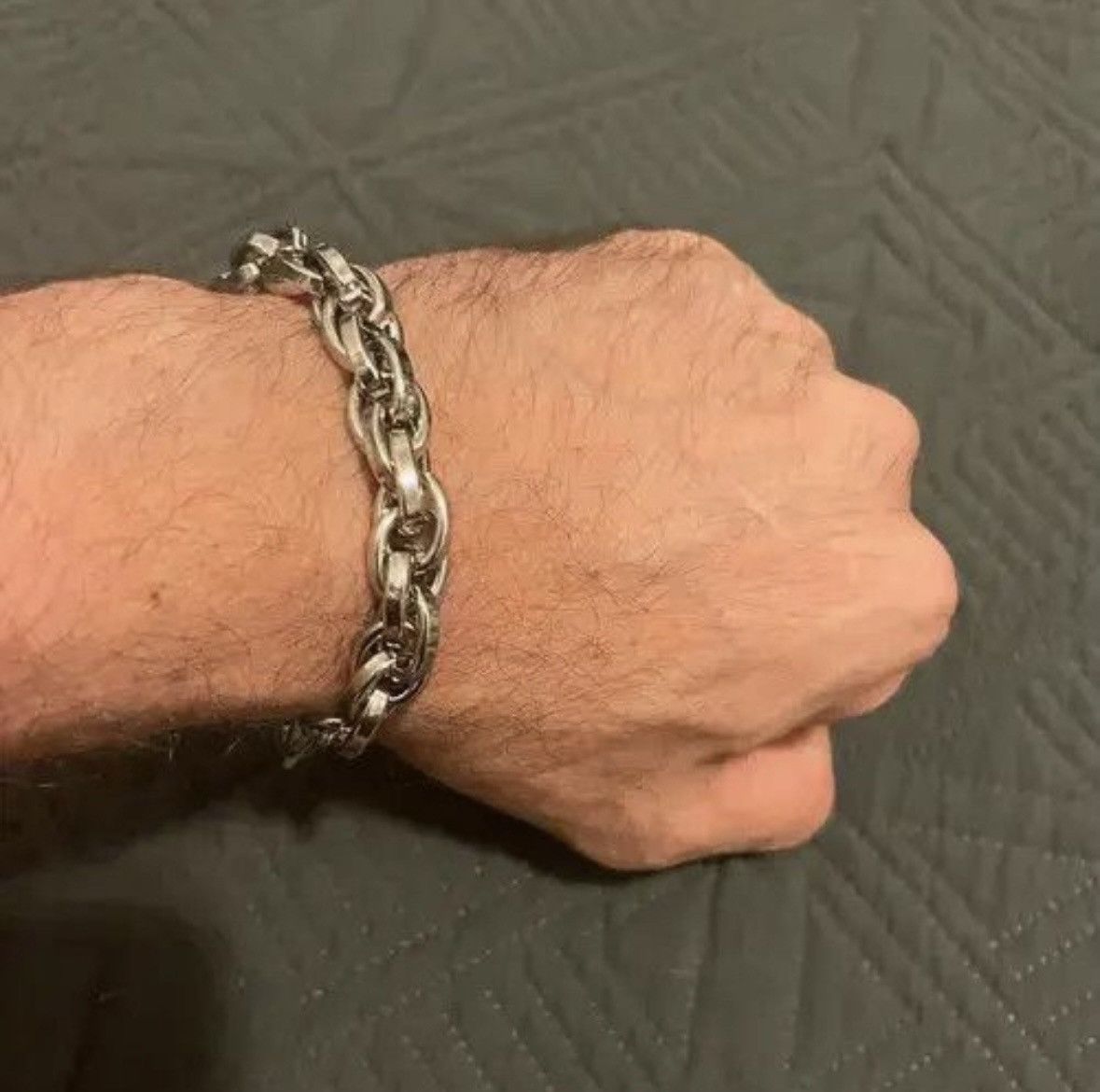 Japanese Brand Vintage Twisted Rope Chain Stainless Steel Bracelets Size ONE SIZE - 3 Thumbnail