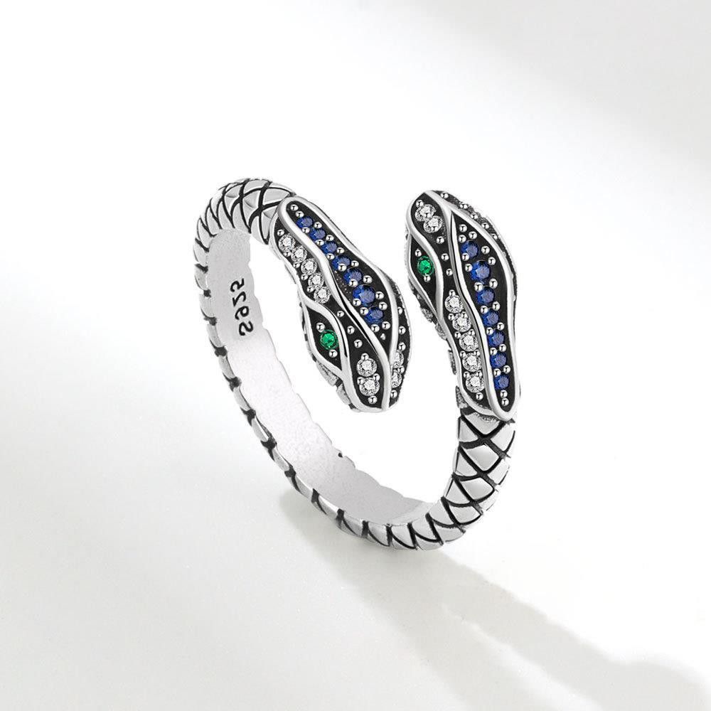 VIBE Retro Snake-Wrap Hip-Hop Ring Size ONE SIZE - 2 Thumbnail