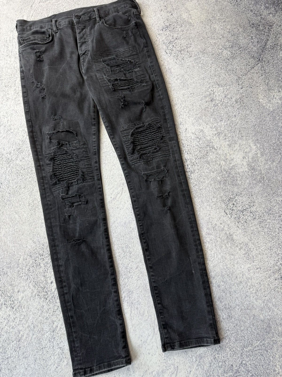Japanese Brand Vintage True Religion Black Jeans Chief Keef Awant Garde Size US 36 / EU 52 - 12 Thumbnail