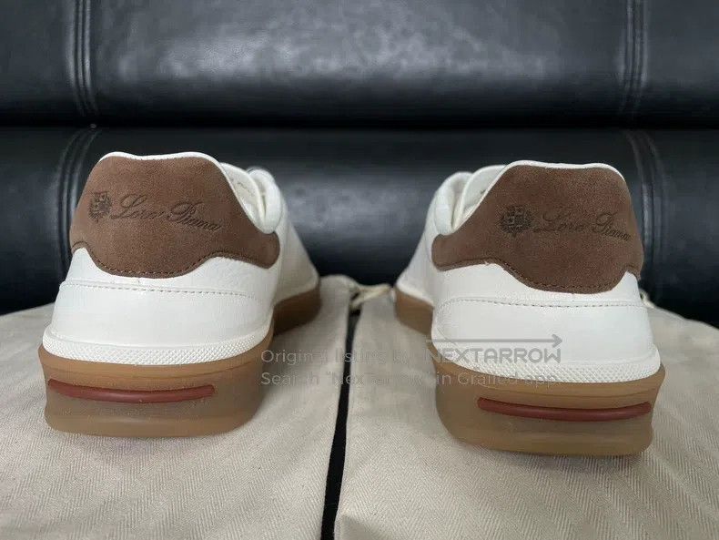 Loro Piana LORO PIANA Tennis Walk Round Toe Fashion Lacing Casual Low Size US 8 / EU 41 - 6 Thumbnail
