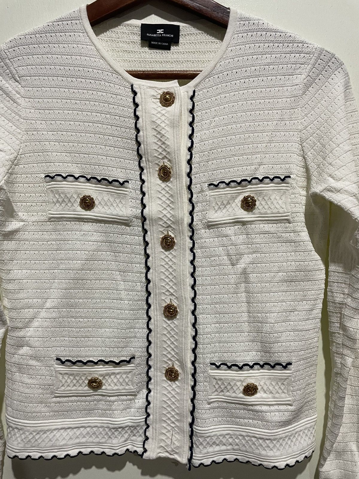 Elisabetta Franchi Elisabetta Franchi Knitted Sweater Size M / US 6-8 / IT 42-44 - 3 Thumbnail