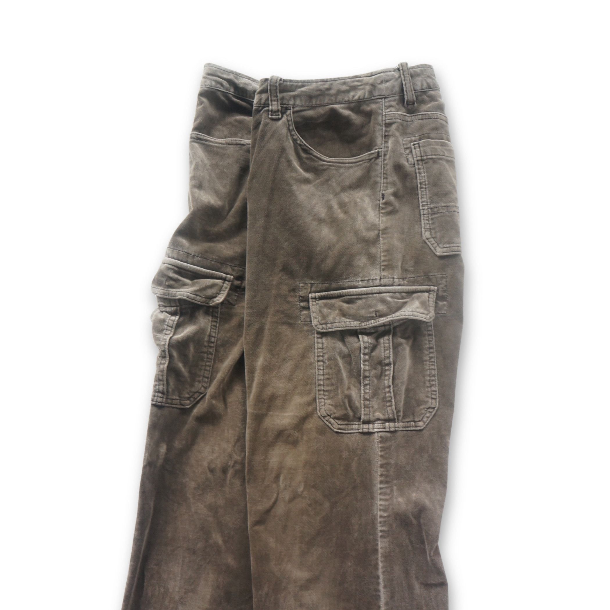 Japanese Brand Sunny Cloud Multi Pockets Cargo Corduroy Pants Size 28" / US 6 / IT 42 - 3 Thumbnail