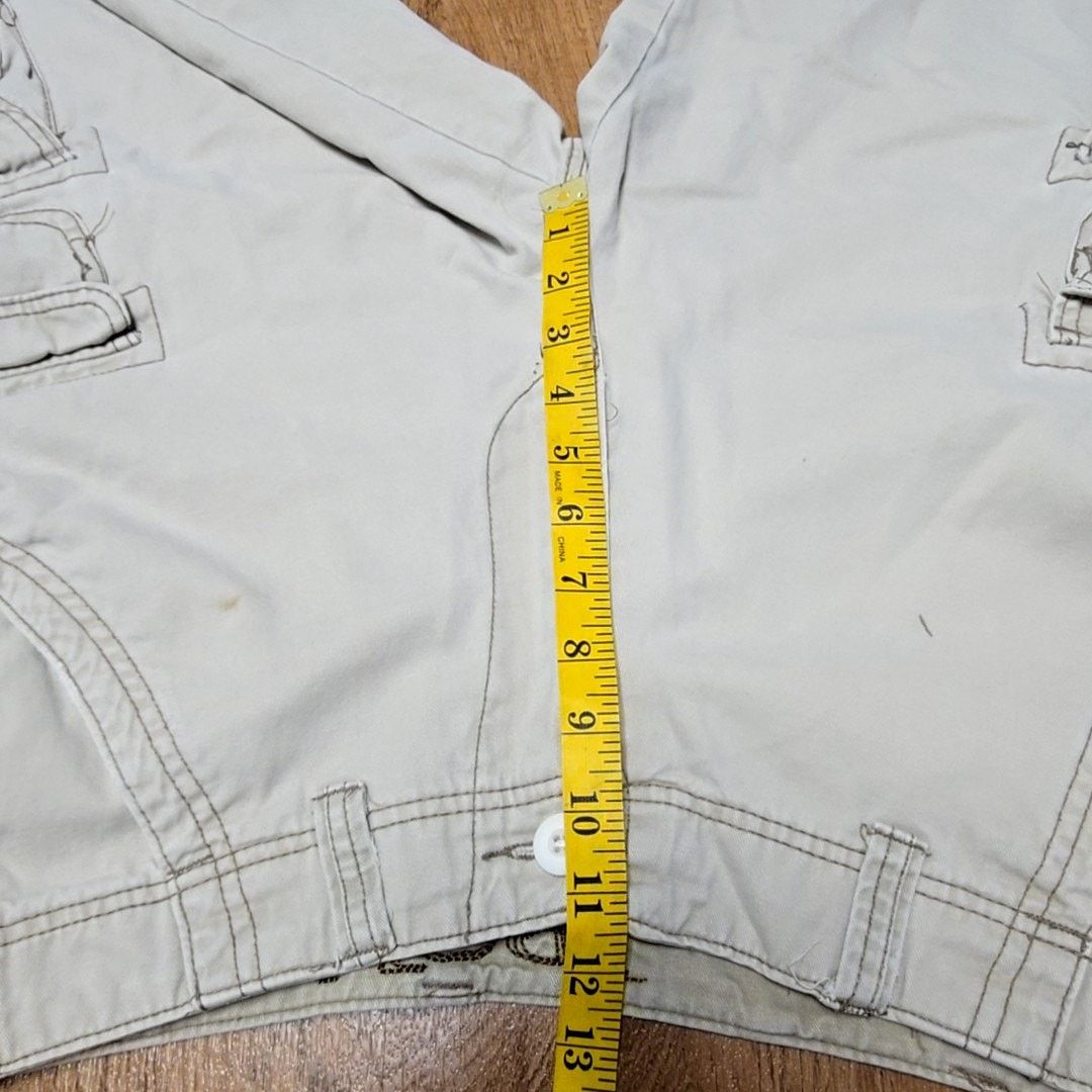 Iron Co. Iron Cargo Shorts Beige Multi-Pocket Utility Mens 32 Shorts Size US 32 / EU 48 - 10 Thumbnail