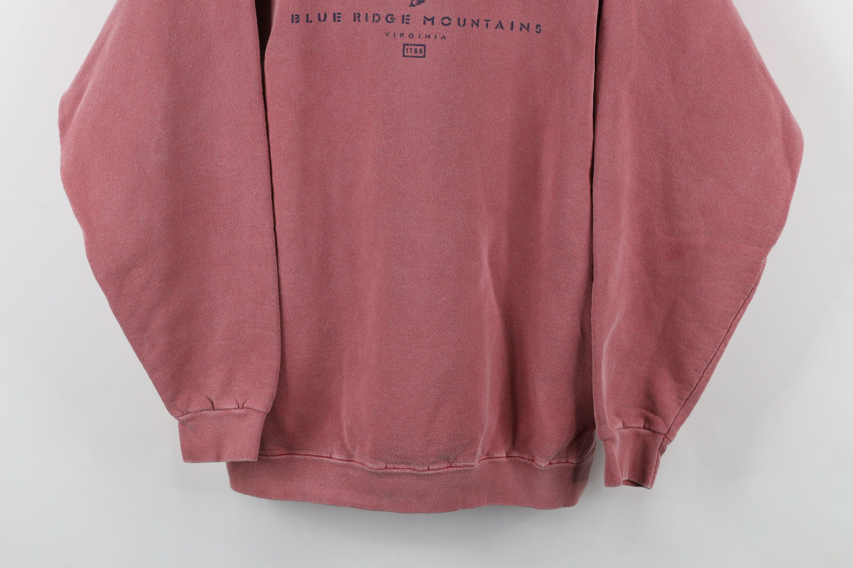 Vintage Vintage 90s Stonewash Ridge Mountains Sweatshirt Red USA Size US M / EU 48-50 / 2 - 3 Thumbnail