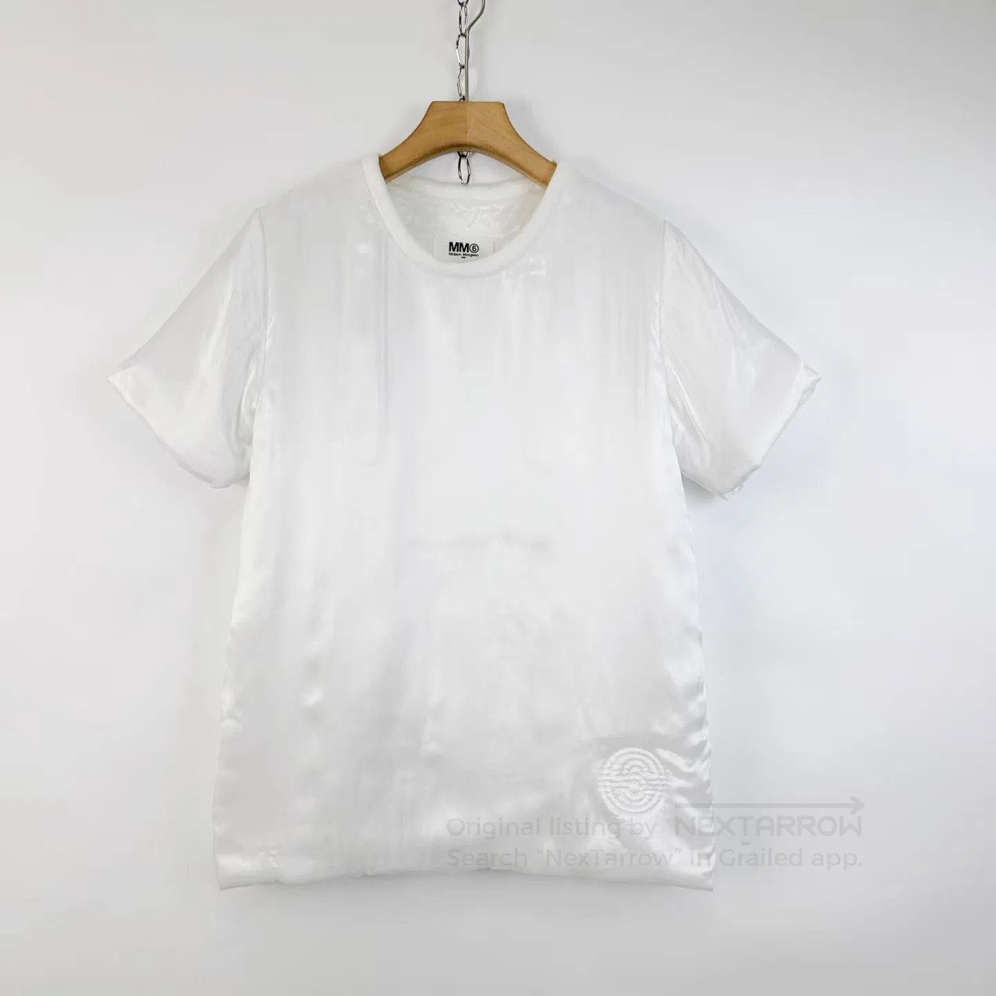 Maison Margiela White Short-Sleeve Crewneck Shirt XS. Size US XS / EU 42 / 0 - 1 Thumbnail