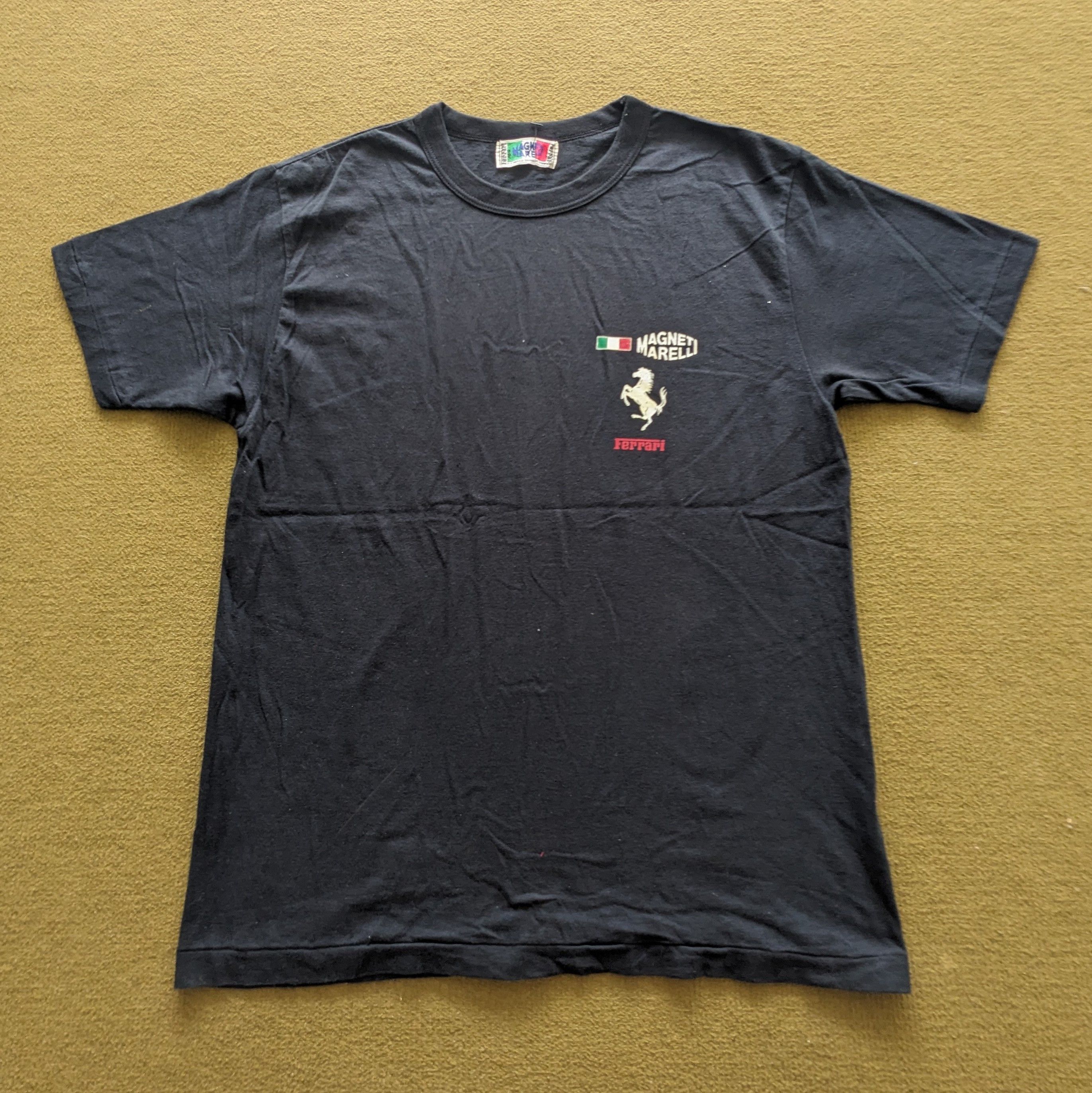 Vintage 90's MAGNETI MARELLI FERRARI Luxury Car T-shirt