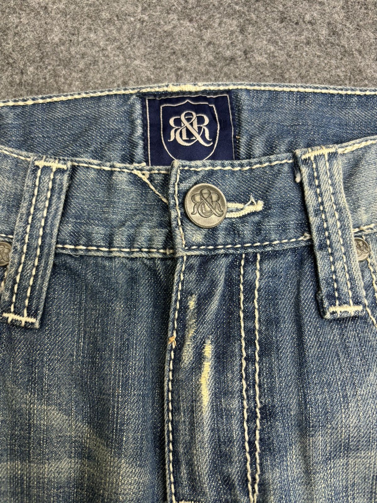 Rock & Republic 💥Sick Distressed 90s Style Rock Republic Flare Denim F502 Size US 34 / EU 50 - 3 Thumbnail