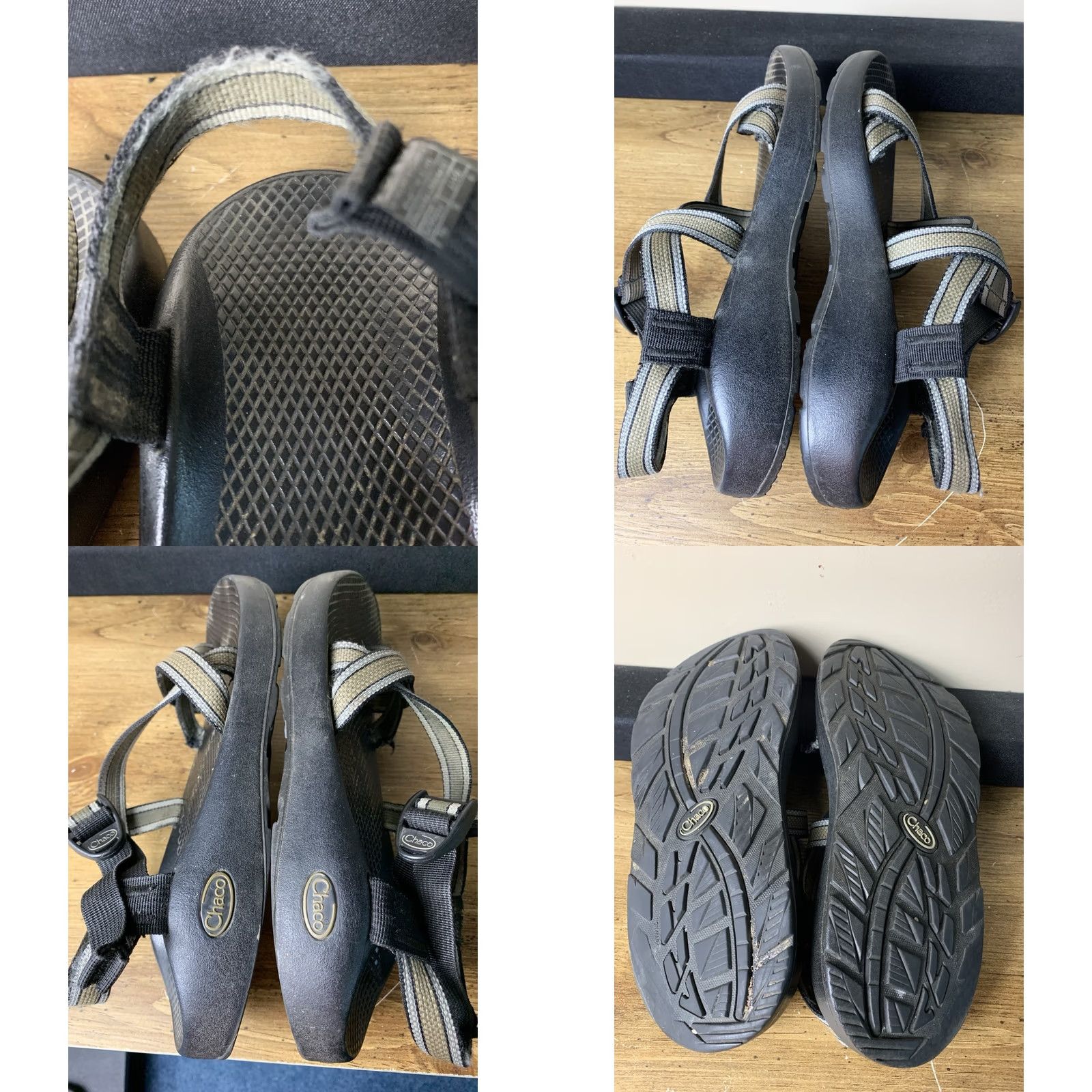Chaco Chaco Sandals Men’s Size 9 Gray Slide Outdoor Beach Vacation USA Size ONE SIZE - 8 Thumbnail