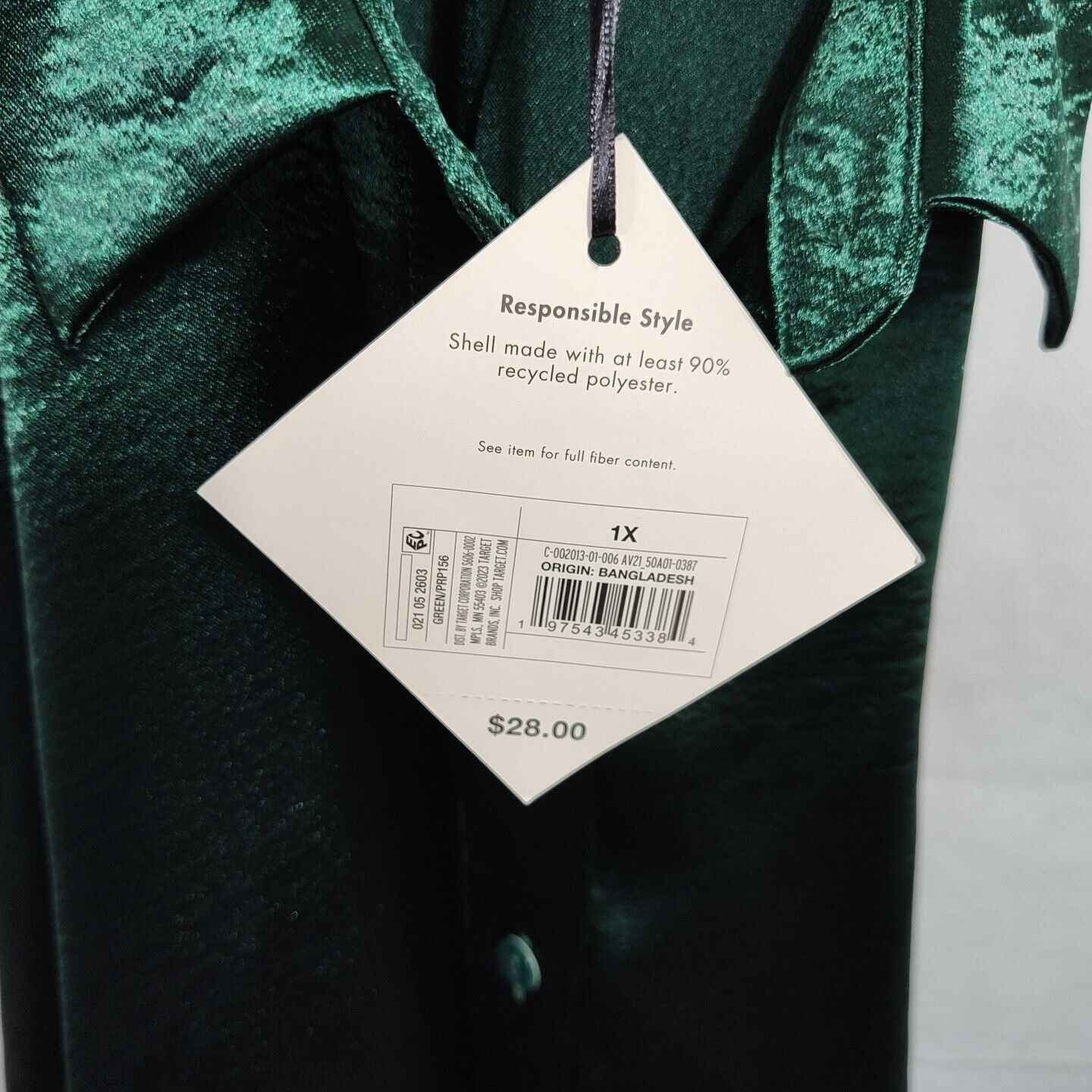 Other Ava and Viv Green Button Up Top Blouse Women Size 1X Party Size XL / US 12-14 / IT 48-50 - 7 Thumbnail