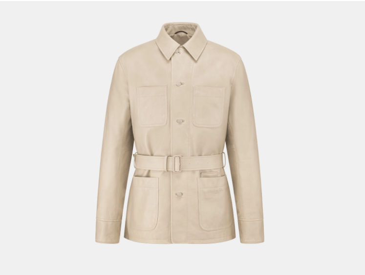 Dior o1w1db10525 443L42 Couture Safari Jacket in Beige Size US S / EU 44-46 / 1 - 1 Thumbnail