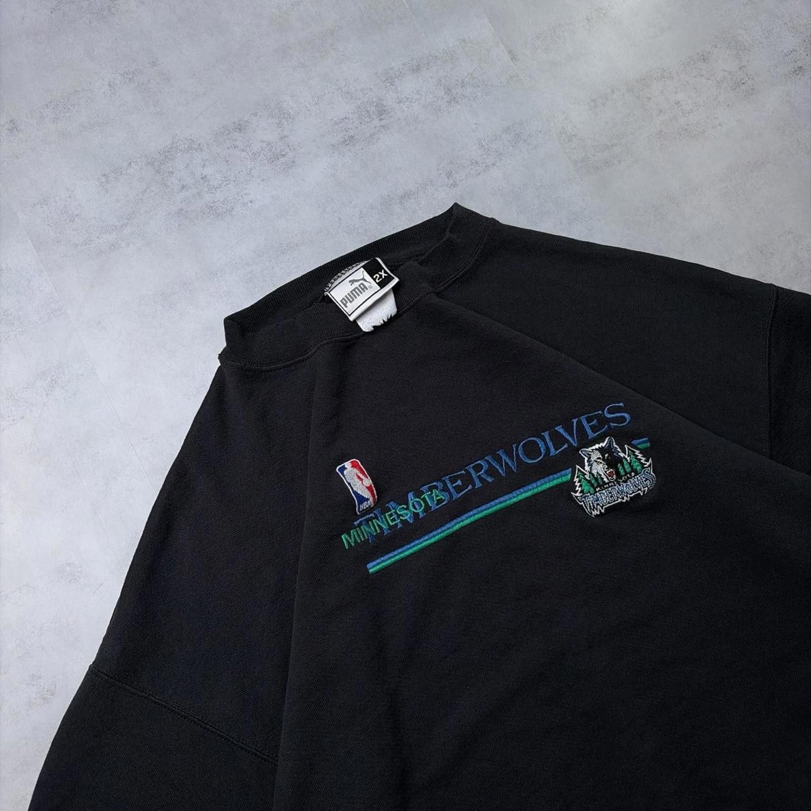 Puma Vintage Puma NBA Werewolves Distressed Boxy Crewneck Sweater Size US XXL / EU 58 / 5 - 6 Thumbnail