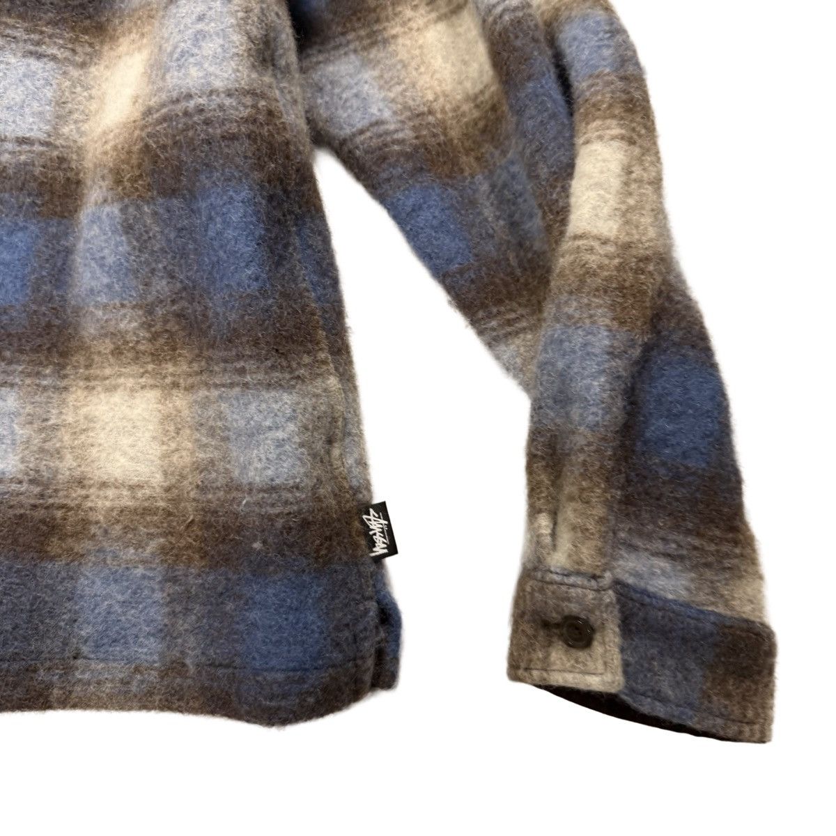 Stussy Sherpa Brown / Blue Zip Up Size US XL / EU 56 / 4 - 2 Thumbnail