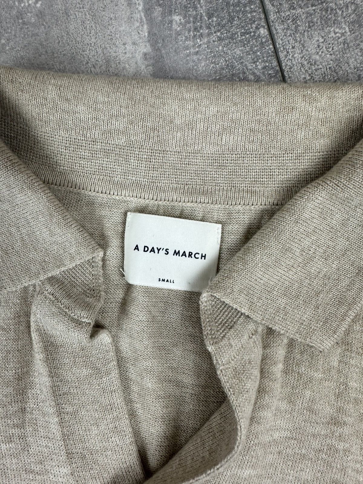 A Day's March A Days March Luxury Cotton/Wool Tricot Polo Size US S / EU 44-46 / 1 - 5 Thumbnail