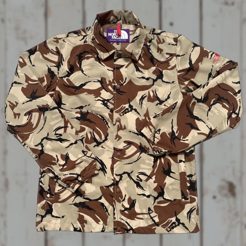 The North Face The North Face Purple Label Japan Camo Lightweight Coach Style Jacket M Mens Windbreaker Unisex Adults Purple Camouflage Lightweight Jacket Size US M / EU 48-50 / 2 - 1 Thumbnail