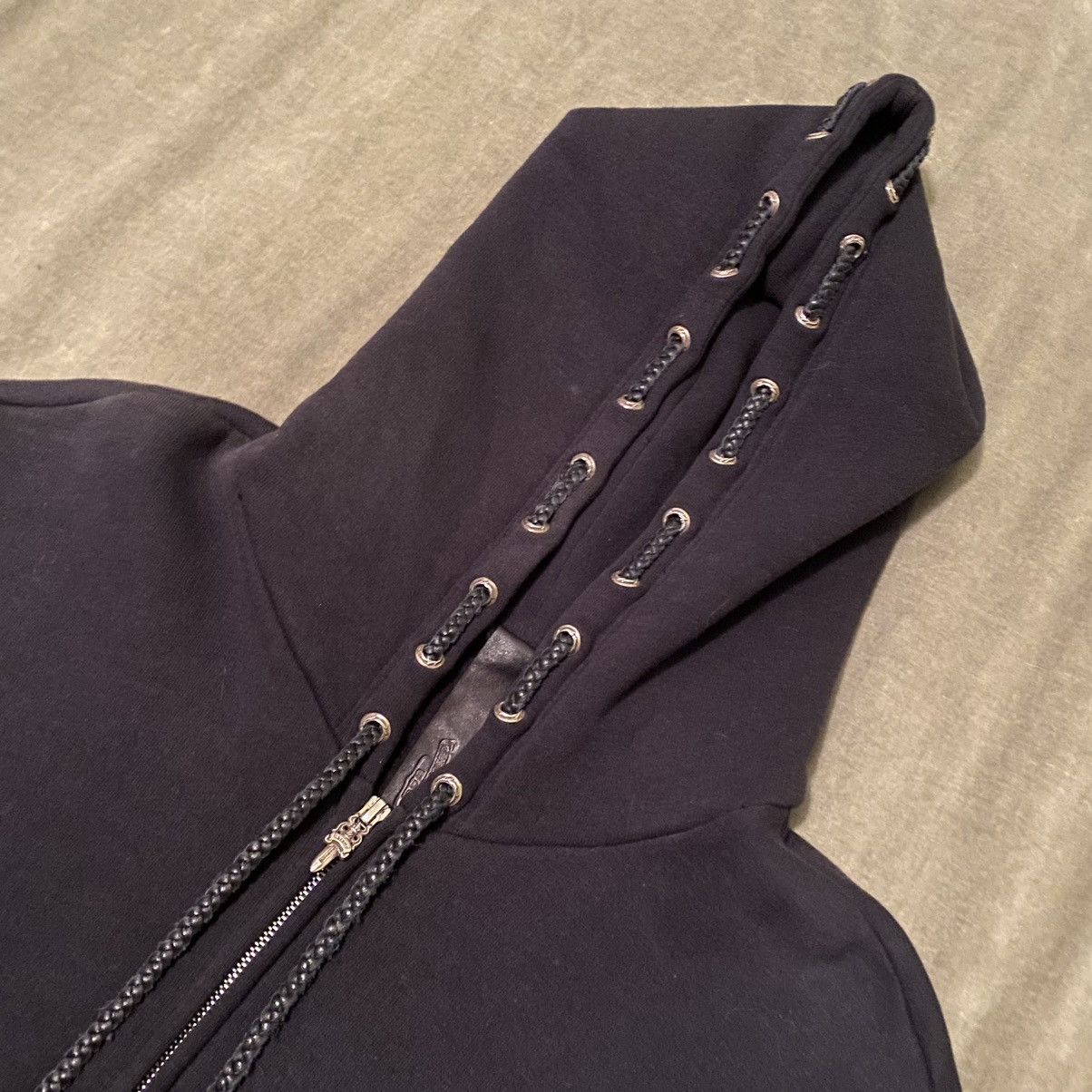 Chrome Hearts Chrome Hearts 1 of 1 Custom Order Grommet Zip Up Hoodie Size US S / EU 44-46 / 1 - 6 Thumbnail