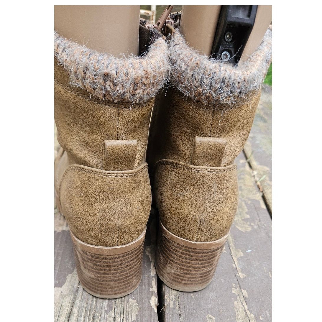 & Other Stories Soda Single Lug Sole Chunky Heel Combat Ankle Boot Lace Size US 9 / IT 39 - 6 Thumbnail
