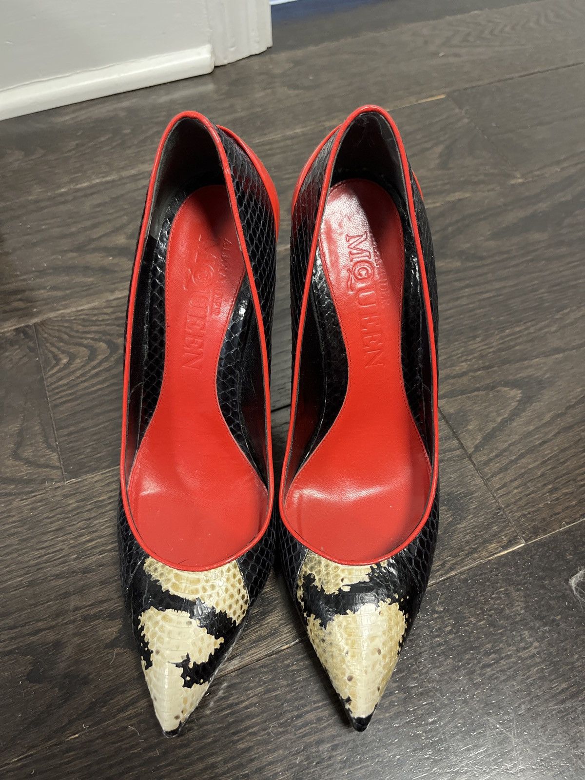 Alexander McQueen McQueen Snakeskin Heels Size US 8.5 / IT 38.5 - 3 Thumbnail