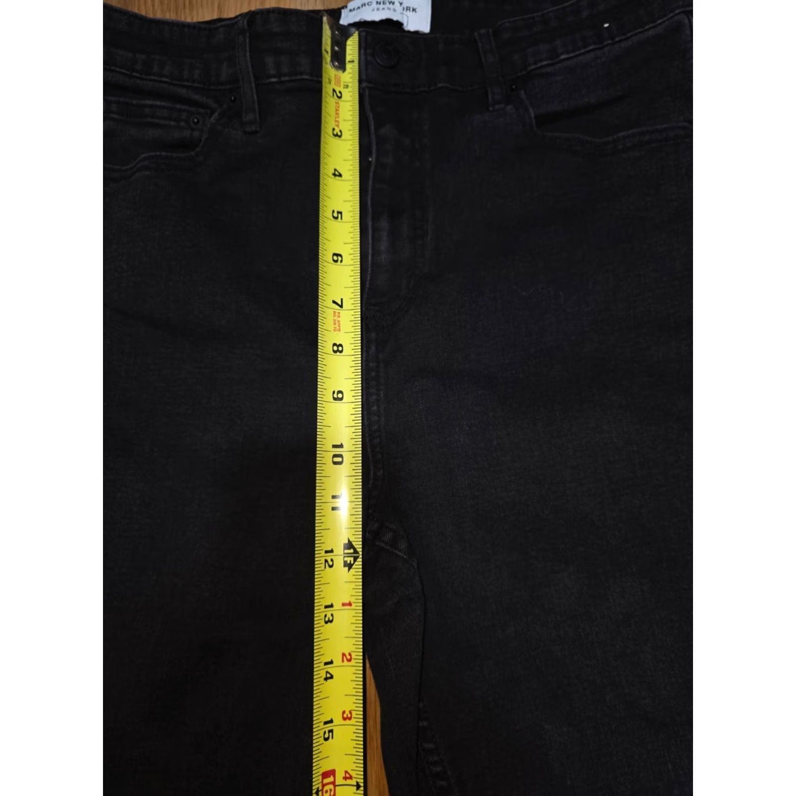 Vintage VINTAGE? No — Marc New York Bootcut Jeans Women Size 16 Black Denim Cotton Mid Rise 5 Pocket Jeans Size 38" / US 16 / IT 52 - 6 Thumbnail