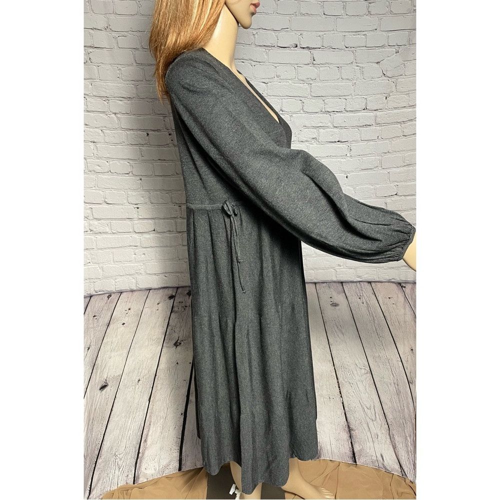 Other NWT New $148 Max Studio Elbow Sleeve Sweater Grey Midi Dres Size M / US 6-8 / IT 42-44 - 5 Thumbnail