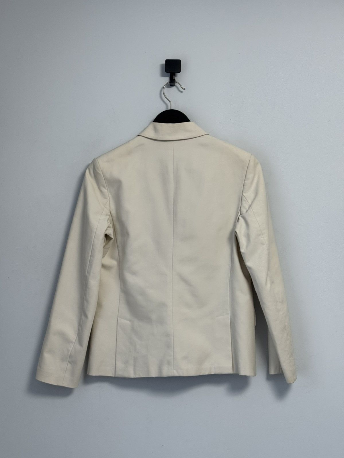 Max Mara Max Mara Ivory Cropped Jacket Button Front Coat Blazer Size M / US 6-8 / IT 42-44 - 20 Thumbnail