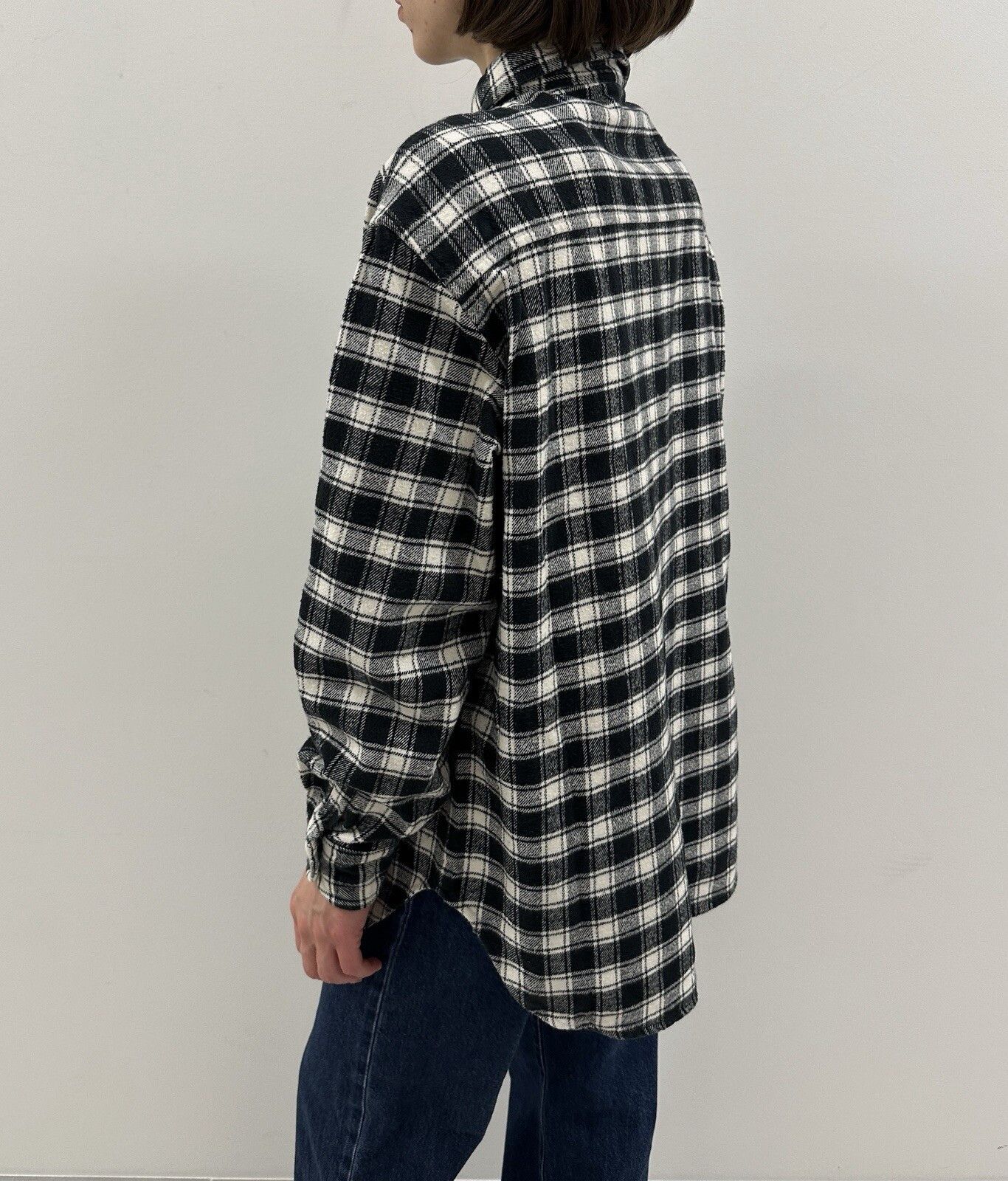 Moschino Vintage 90s Moschino Jeans Flanel Shirt Checked Womens Size M / US 6-8 / IT 42-44 - 8 Thumbnail