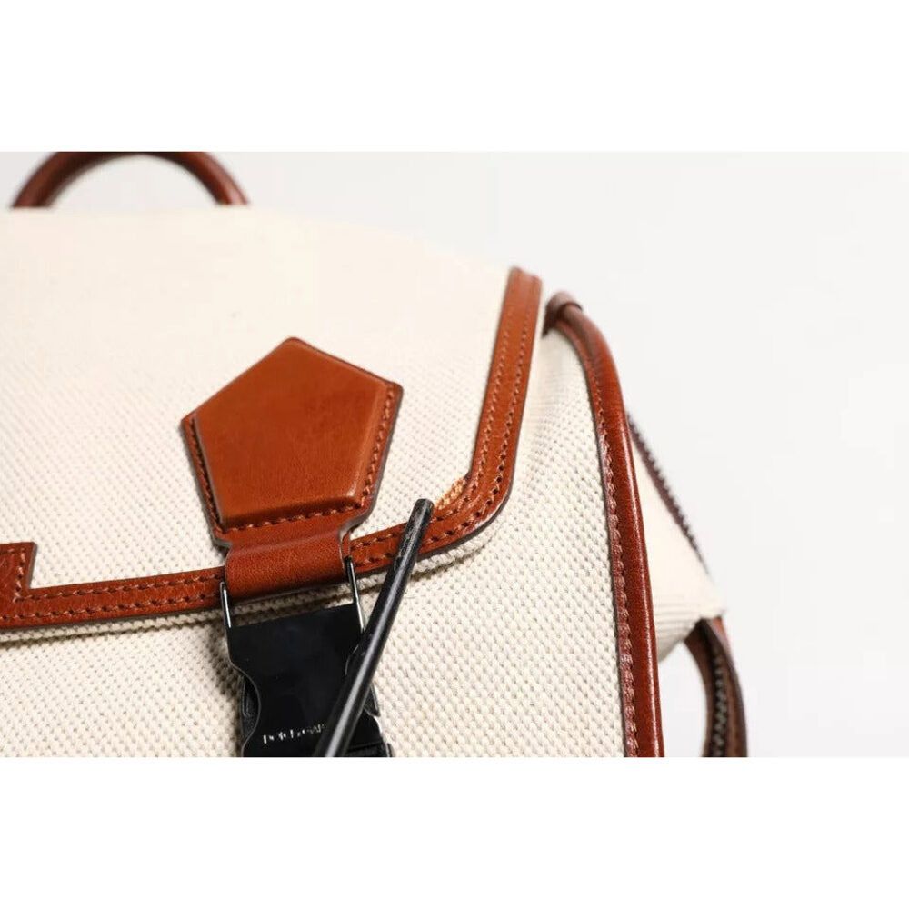Dolce & Gabbana Dolce & Gabbana Beige Brown Canvas Leather EDGE Travel Men B Size ONE SIZE - 7 Thumbnail