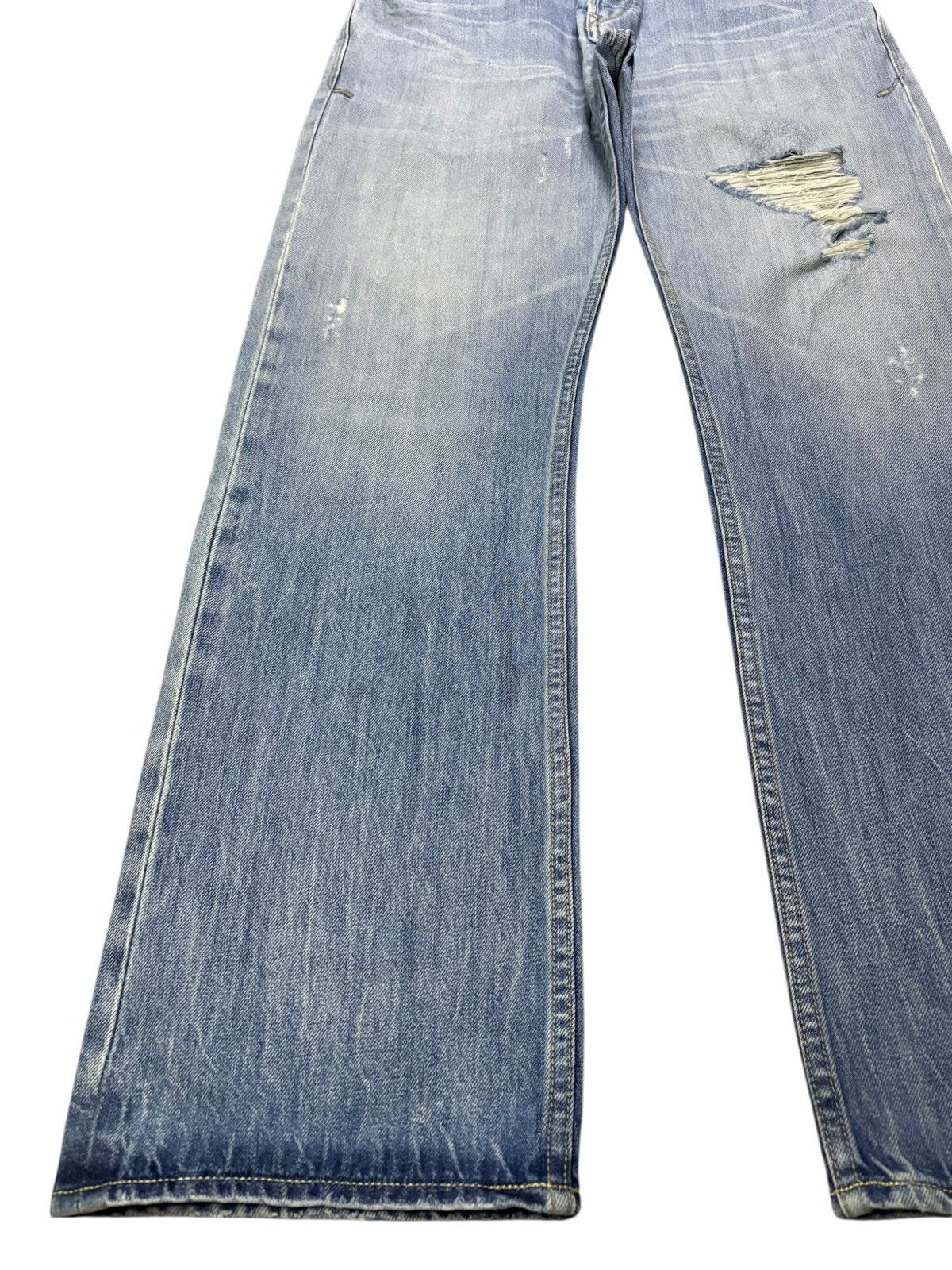 Timberland Vintage Timberland Selvedge Faded Wash Ripped Baggy Jeans Size US 32 / EU 48 - 7 Thumbnail