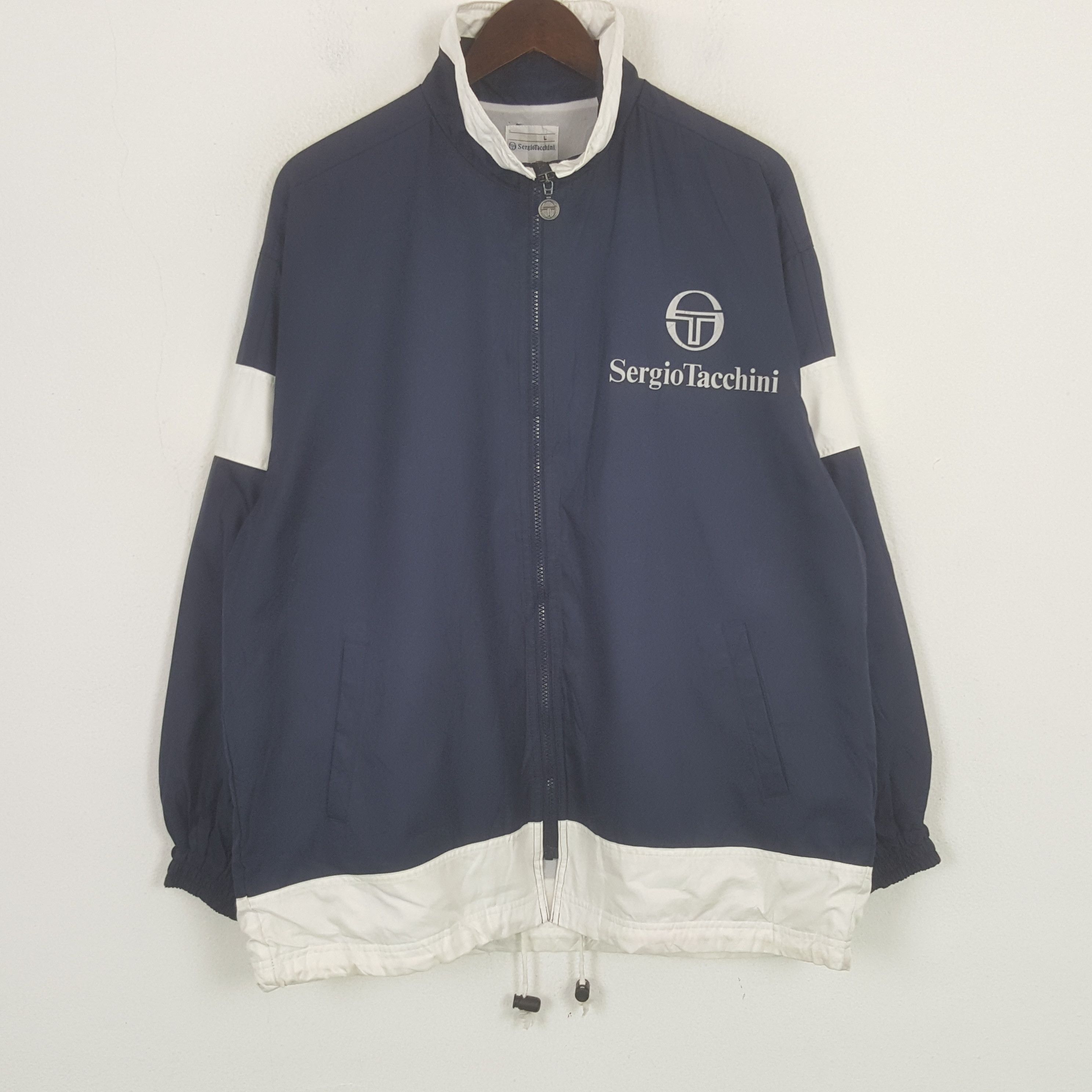Sergio Tacchini Vintage Sergio Tacchini Windbreaker Jacket Size US L / EU 52-54 / 3 - 1 Thumbnail