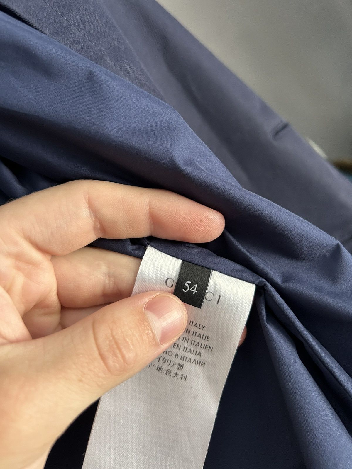 Gucci Gucci Navy Double Breasted Coat Jacket size-54 Size US L / EU 52-54 / 3 - 12 Thumbnail