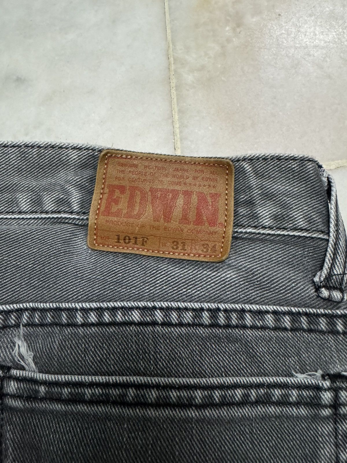 Edwin 💥Flare💥Insane 90s EDWIN Sand Washed Faded Bootcut Distressed Size US 28 / EU 44 - 14 Thumbnail