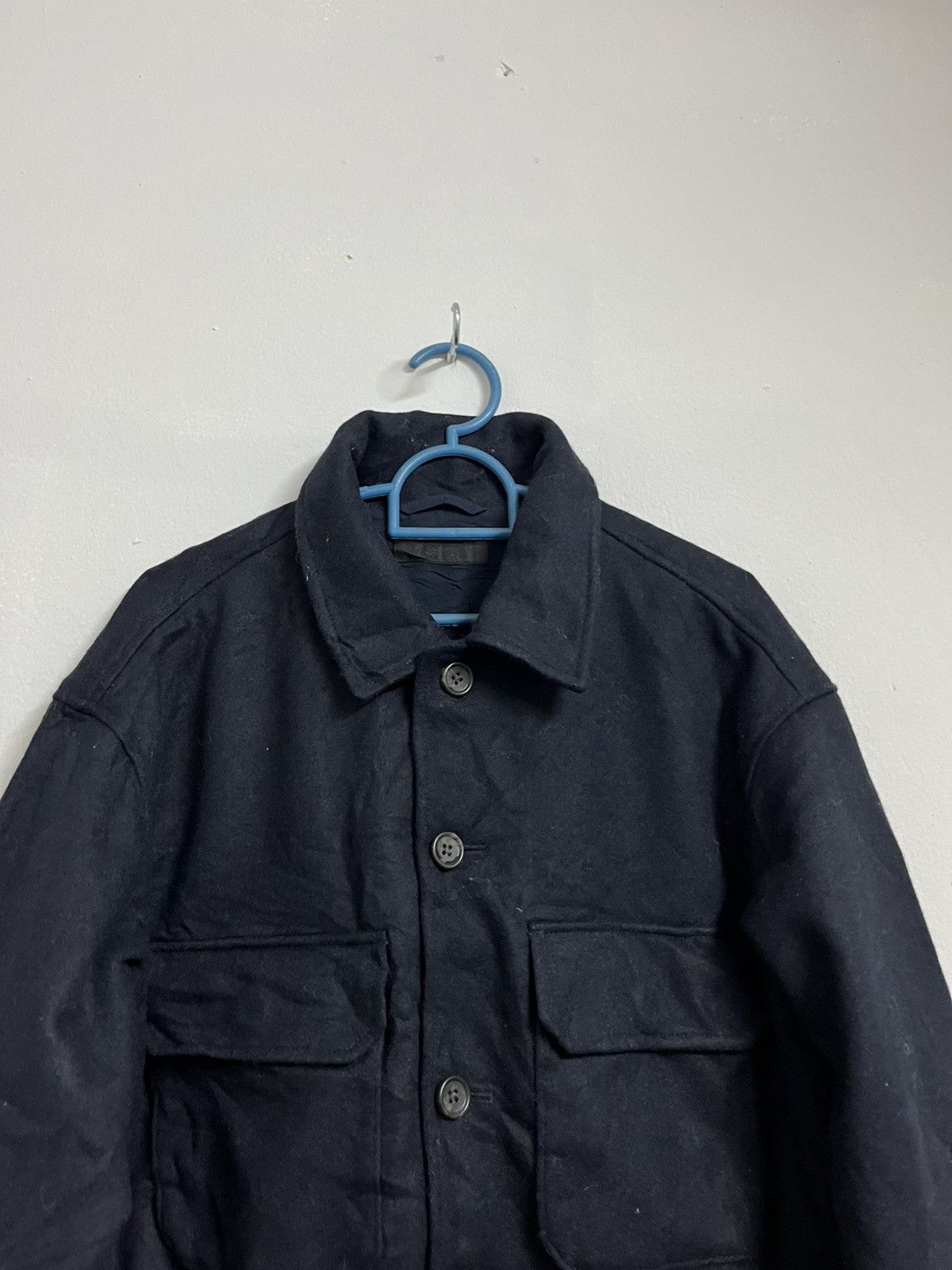 Japanese Brand 💥Superblack Wool Double Pockets Jackets Size US M / EU 48-50 / 2 - 4 Thumbnail