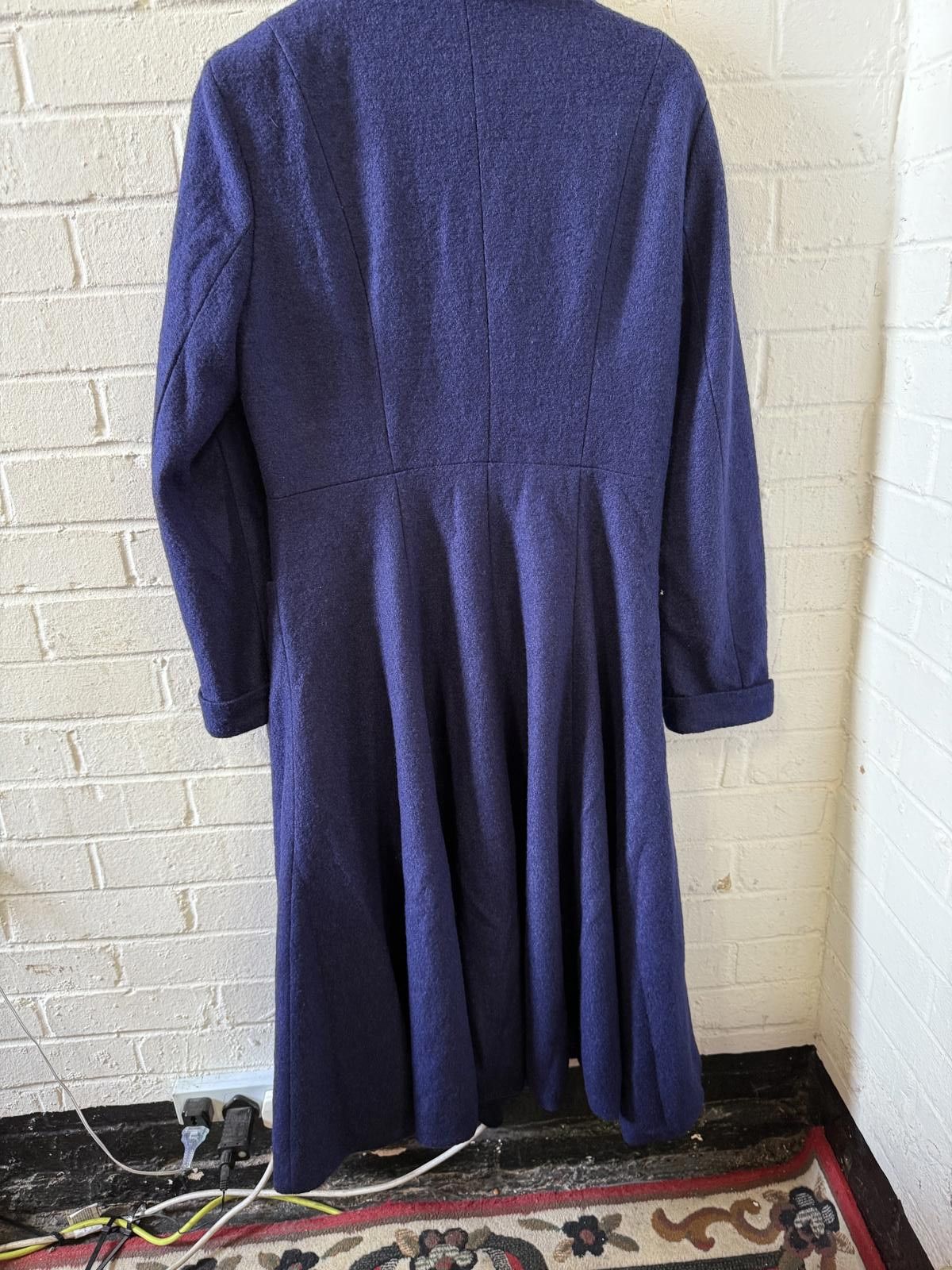 Designer Collectif Vintage Purple Wool Coat, UK Size 14 Size XL / US 12-14 / IT 48-50 - 1 Thumbnail