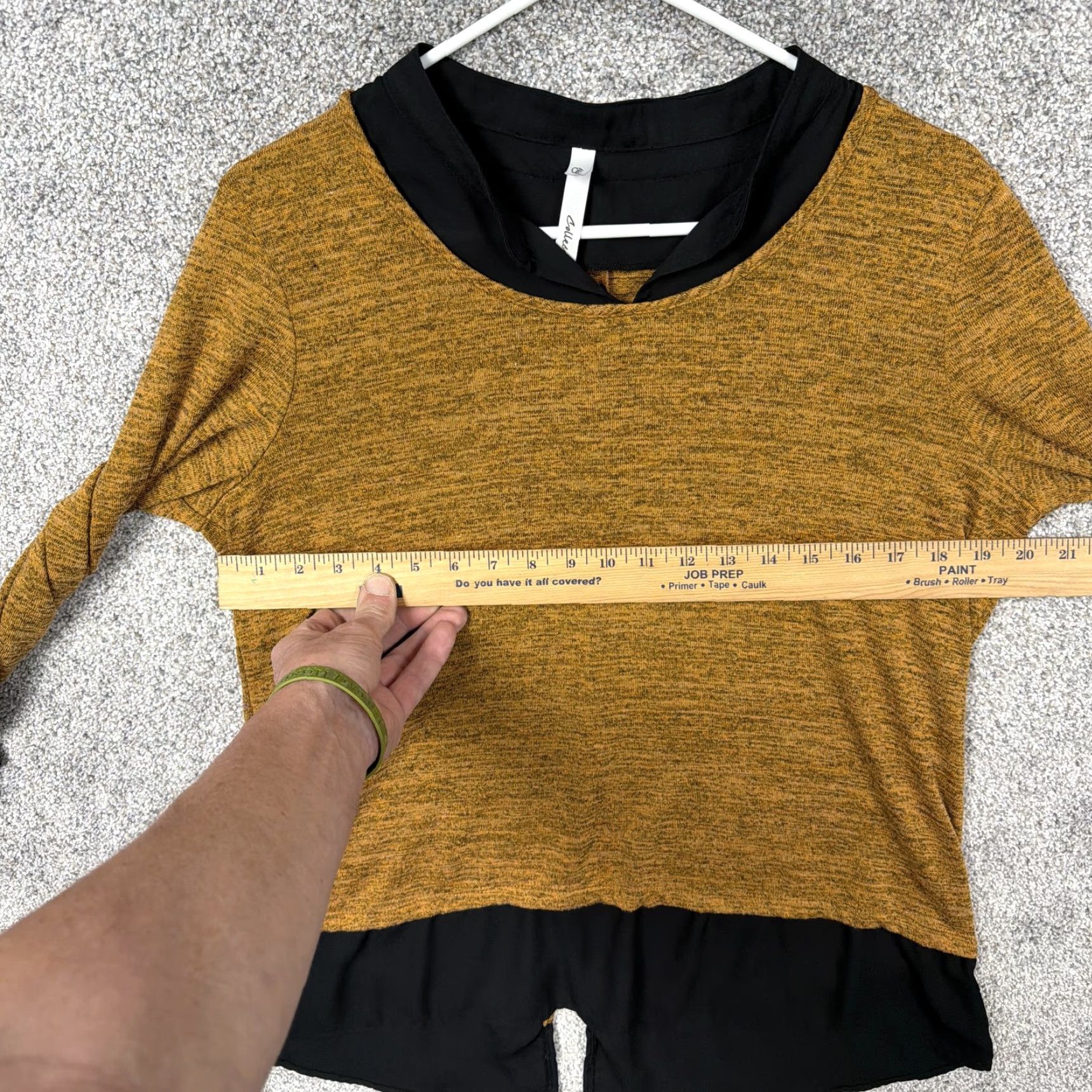 Vintage MG Collection Tunic Blouse Shirt Women M Burnt Orange 3/4 Sleeve Scoop Neck Zipper Bow All Seasons Office Casual Size M / US 6-8 / IT 42-44 - 4 Thumbnail